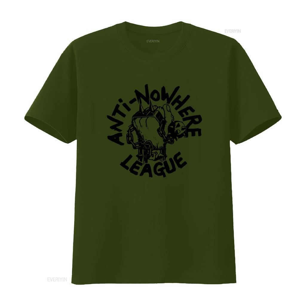 Anti Nowhere League Retro Music Punk Rock T Shirt 183 White Bold Design High Quality Print vintage Washed Breathable fashion