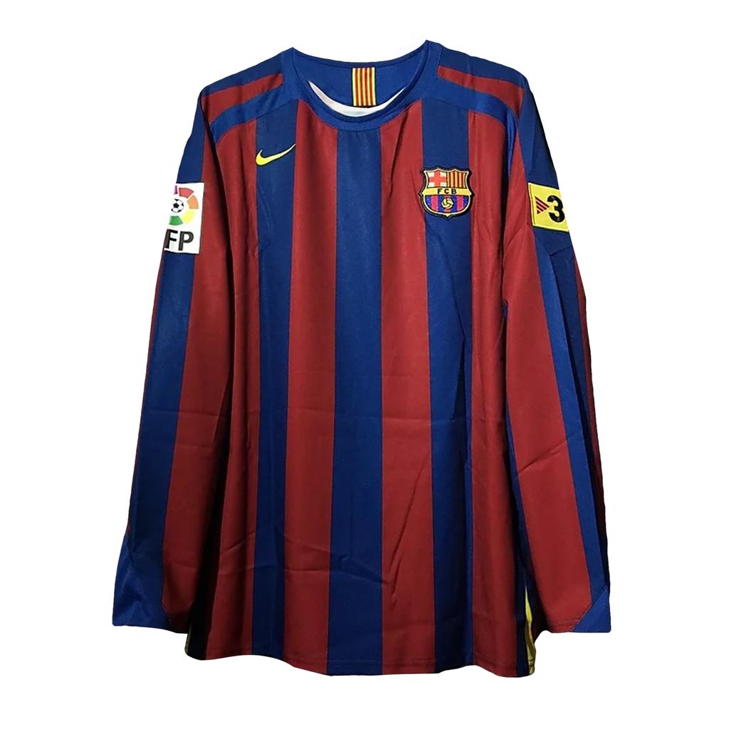 Nike Total 90 Barcelona Crew Neck Striped Long Sleeve Football Shirt Unisex Tops HQ1461-471