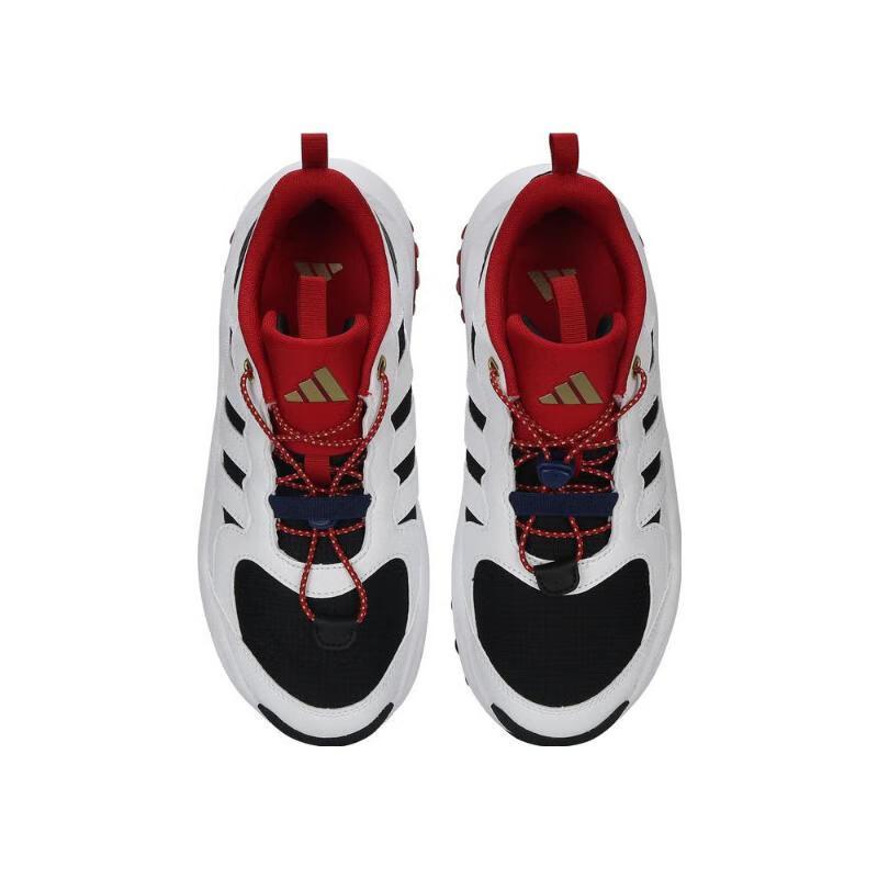 Adidas Maxxwavy Удобные Универсальные Дышащие Низкие Повседневные Кроссовки Детские Повседневные Кроссовки Белые JR3337