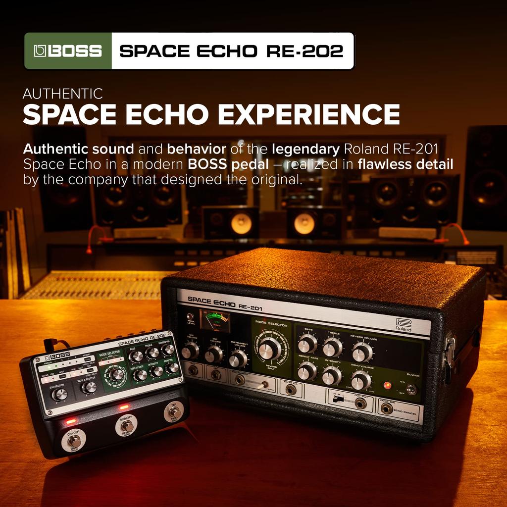 BOSS Space Echo Space Echo Echo Delay Reverb Гитарный эффектор RE-202