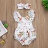 Newborn Baby Girl Clothes Romper Sleeveless Soft Breathable Non-Fading Baby Jumpsuit Cartoon