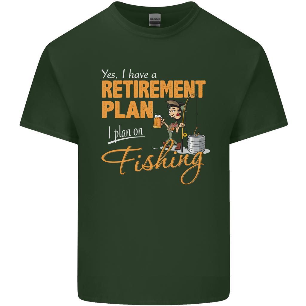 RetireUnisext Plan Fishing Funny FisherUnisex Unisexs Light Cotton TShirt