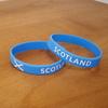 2 шт., силиконовый браслет с флагом Шотландии, спортивные браслеты, ремешок на запястье, повязка на руку для мужчин и женщин, резиновая лента для баскетбольных футбольных фанатов, модные аксессуары