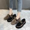 Flat Single Shoes Internet Celebrity Platform Home Cotton Shoes Fashion Versatile Doudou Shoes 2025 New Mao Mao Shoes Women's Winter Wear