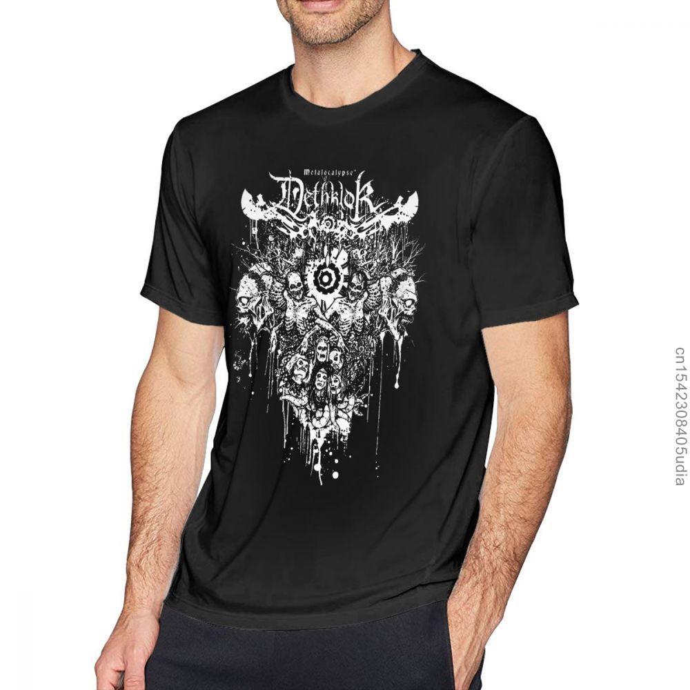 Cannibal Corpse Футболки Dethklok Metalocalypse Футболка Мужская футболка с коротким рукавом Графический хлопок Забавная мода Плюс Размер Футболка