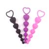 Heart Beads Soft Anal Plug Anus Toys Big Balls Silicone G-Spot Stimulating Butt Plugs Adult Sex Couple Sexy