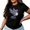 Hummingbird Flat Print Womens TShirt Cotton Funny Graphic Short Sleeve Tee Novelty Shirt Casual Crew Neck Top SXl