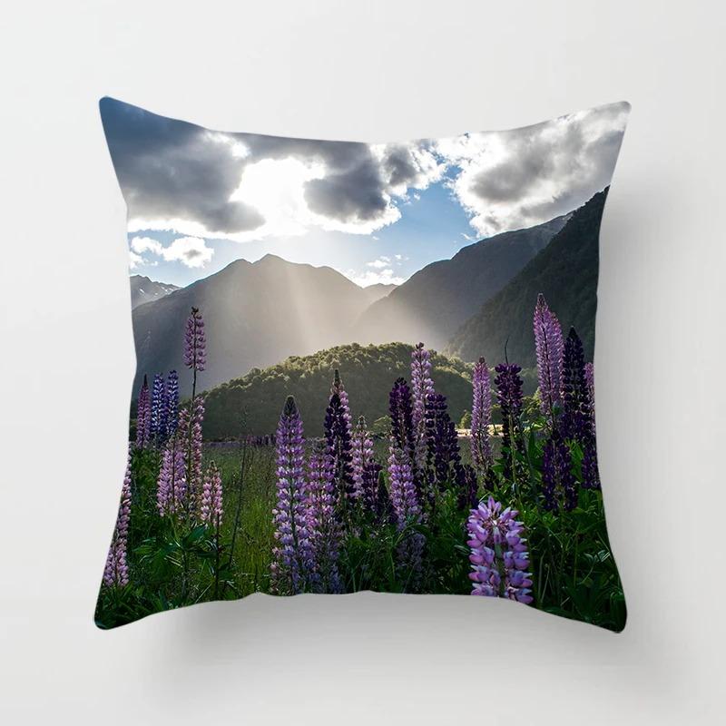 Офис Гостиная Дом Наволочка Автомобиль Украшения Красивый Цветочный Принт Наволочка