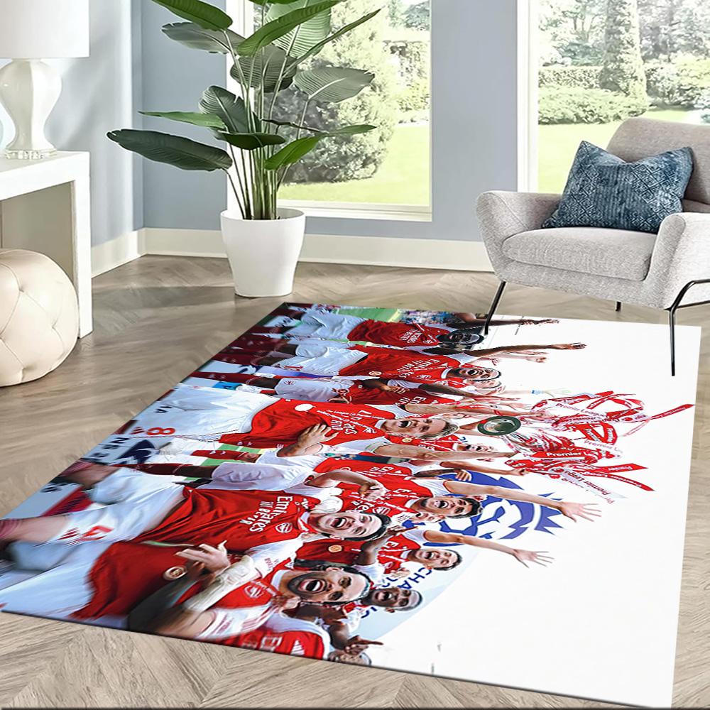 Arsenal Floor Rug Office Rug Design for Outdoor Entryway Dormitory Bedrooms Antislip Carpet Office home decor Perfect Gift for Women/Men