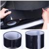 Car Door Sill Protector Bumper Protector Carbon Fiber Car Wrap Film 5D Gloss Automotive Wrap Film Self-Adhesive