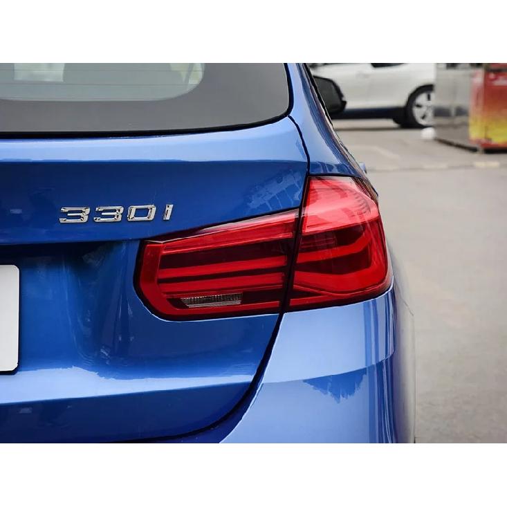 3D ABS Chrome Black Logo 330i 330d Emblem Letters Sticker Car Trunk Badge For E46 E90 E91 E92 G20 E30 F30 Car Accessories