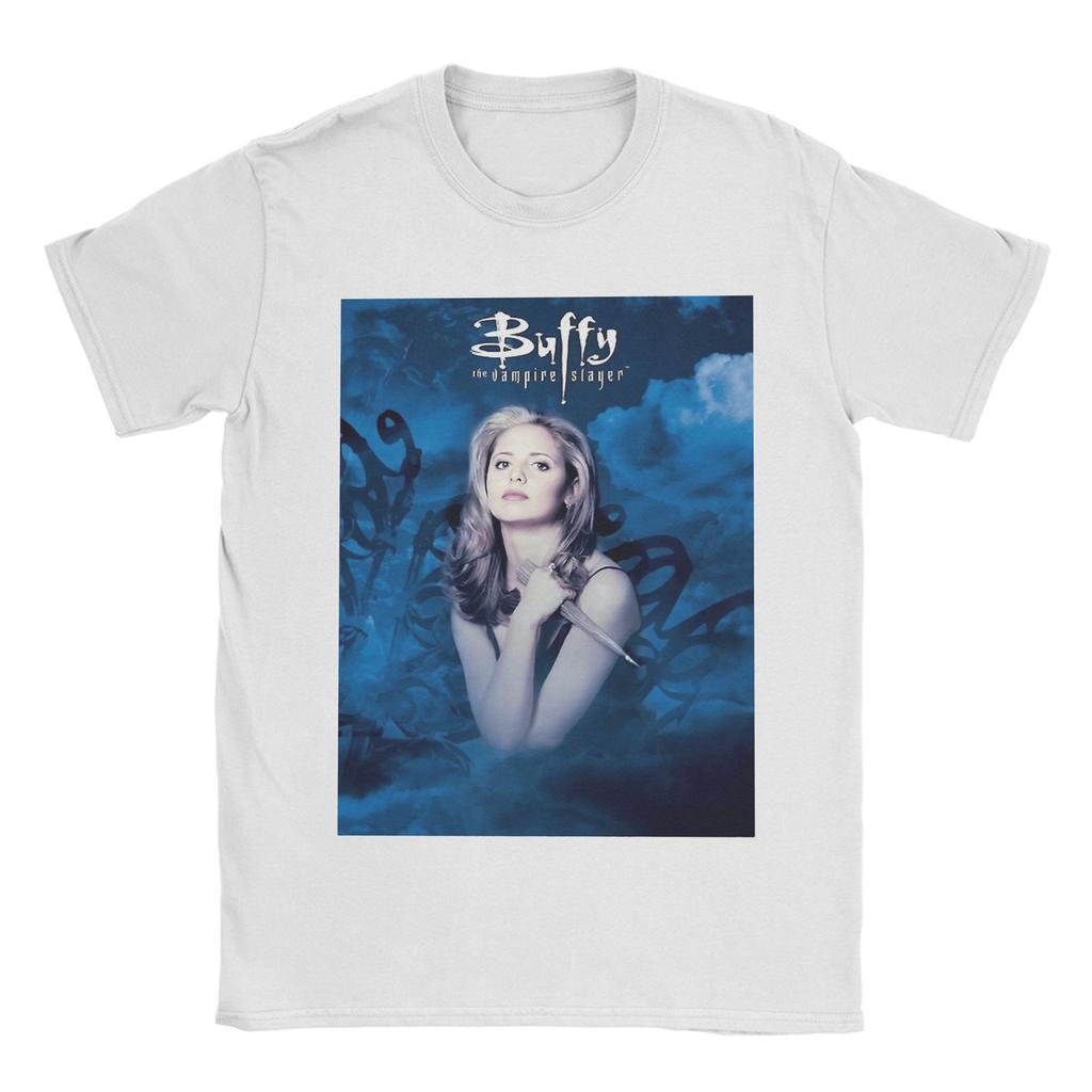 Buffy the Vampires Slayer T Shirt Men's  Pure Cotton Leisure T-Shirts O Neck TV Series Tee Shirt Short Sleeve Clothes 6XL
