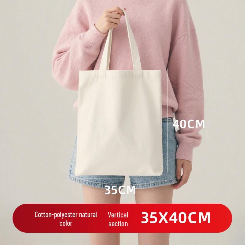 Индивидуальная Экологичная Хлопковая Холщовая Сумка через Плечо с Логотипом – Пустая Сумка для DIY