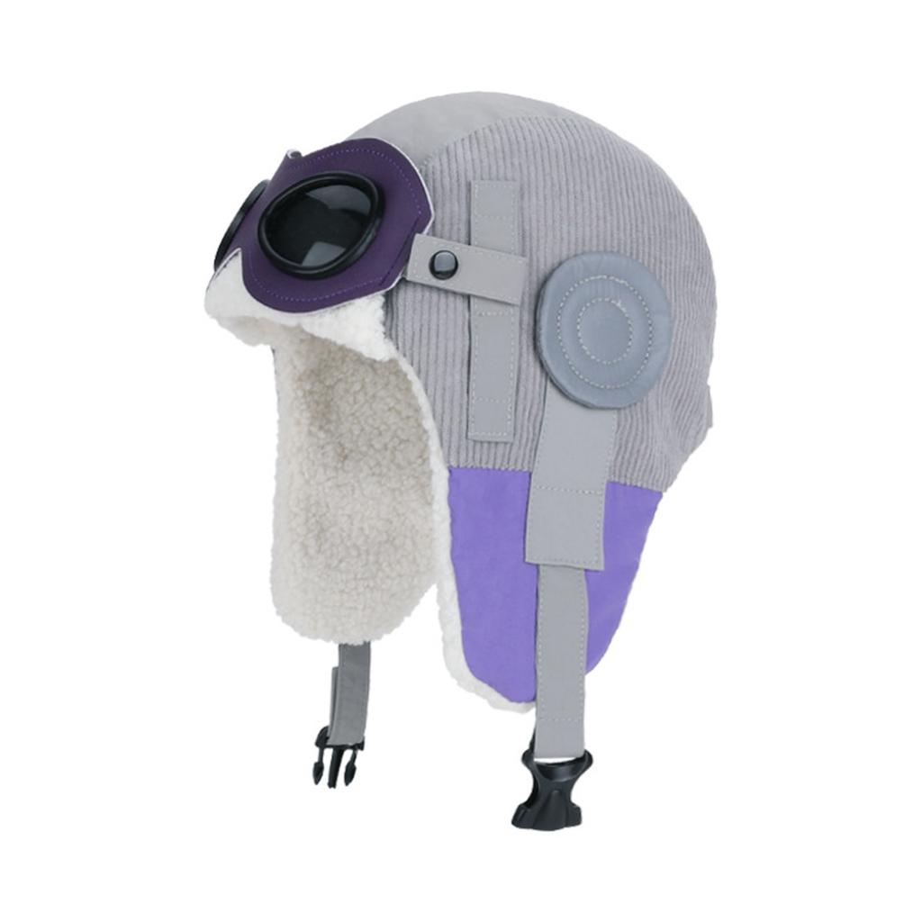 Зимняя шапка для детей, Ретро шапка Лей Фэн, Шапка с теплым флисом, Уши, Шапка для езды на мотоцикле