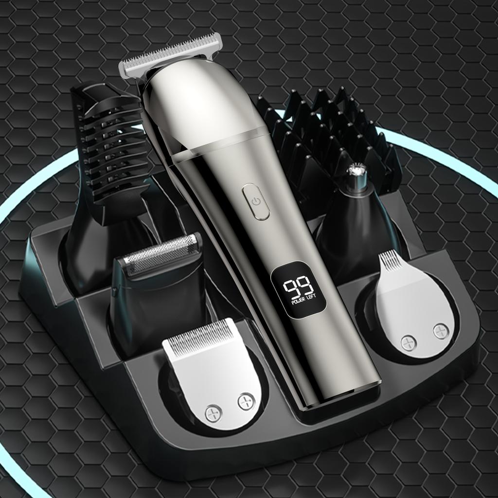 Electric Barber And Beard Trimmer For Men - 11 In 1 Men's Grooming Kit With Hair Clippers, Electric Razor, Shavers For Mustache, Face Gifts For Men