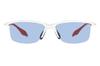 Wellington Type Sunglasses UV UV Protection Rate of or Fashionable [Zoff] (white) Anti-slip, Lightweight, Protection, Sports, Baseball, Soccer,