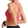 Sports Bra with High Back Long and Yoga Wear [machikaada] Support, Design, Length, Stretch, (Coral, S)
