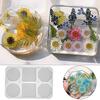 Silicone Coaster Resin Molds 6 Cavity Deep Round Epoxy Mold Large Reusable Silicone Coaster Molds for Resin Art DIY Craft Cups Mats