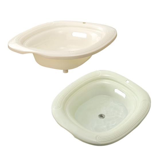 Биде Эргономичный Изогнутый Дизайн Поверхности Комфортная Ванна Слив Одной Кнопкой Нескользящий Край Раковины Физиотерапевтическое Биде