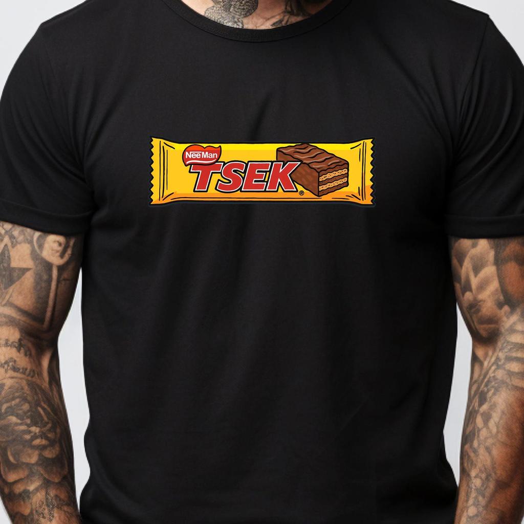 TSEK Humour Chocolate Tee | Novelty Chocolate Parody T-Shirt