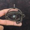 Кулон Лабрадорит Глаз Дьявола Кулон, обмотанный медной проволокой Кулон с драгоценным камнем Медные украшения Подарок для нее Кулон ручной работы Украшения Глаз Дьявола
