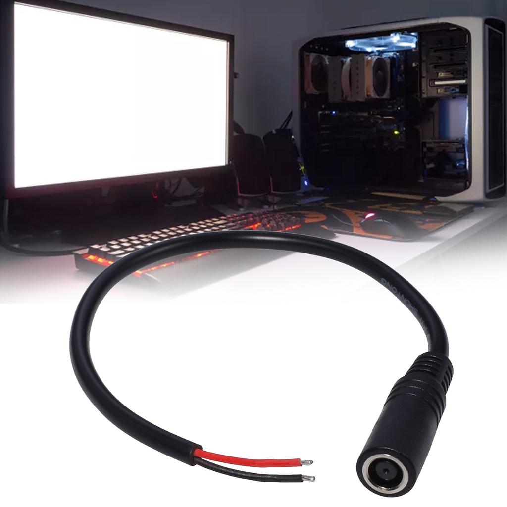 Высококачественный кабель питания DC7,4x5,0 мм с гнездом на 2 контакта, 18AWG, 2x0,75 мм2, провода питания для зарядного устройства для ноутбука, поддерживает мощность до 120 Вт