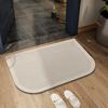 Absorbent Bath Mat Diatomaceous Earth Non Slip Shower Rug Quick Dry Bathroom Mat with Rubber Backing Floor Mat for Bathtubs Showers