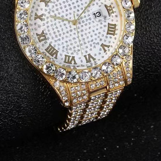 Женские часы, блестящие стразы, инкрустированные нержавеющим круглым циферблатом, кварцевые часы, соответствующие цветам, декоративные женские наручные часы, ювелирные изделия