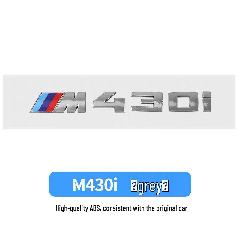 Серые наклейки-эмблемы BMW для автомобиля M330I M340I M550I M240I M530I Задние модификации
