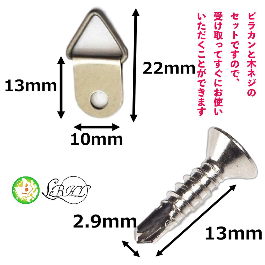 Rubonarie Picture Frame Hanging Hardware, Triangular Hanging Hooks, Bill Hooks, Triangular Hanging Hardware, Triangular Hanging Hooks (Set of 100)