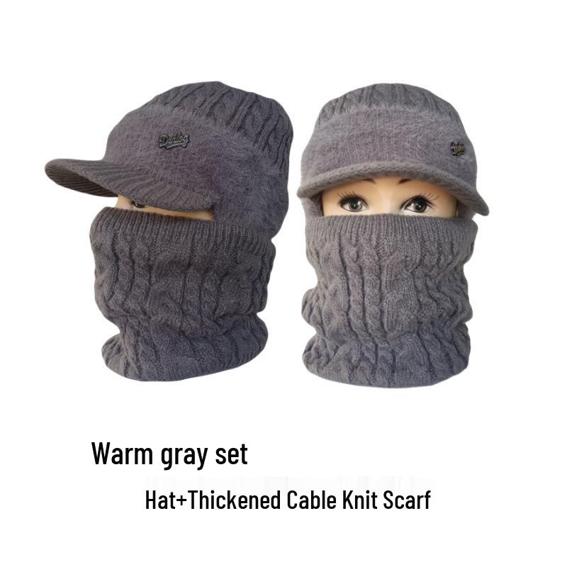 Ветрозащитная шапка на флисовой подкладке с защитой ушей для людей среднего и пожилого возраста - Теплая и стильная для осени и зимы