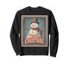 Snowman Vintage Retro Art Deco Christmas Sweatshirt
