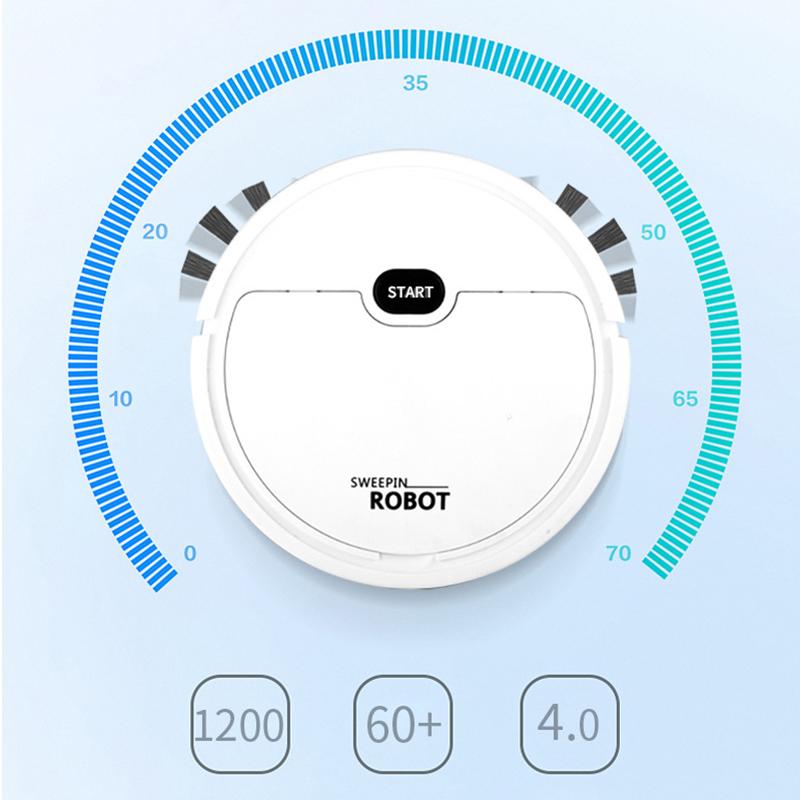 Робот-пылесос USB Smart 3 в 1 с функцией всасывания, подметания и мытья полов, автоматический пылесос
