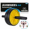 SIXWHEEL Abdominal Roller Abdominal Trainer Abdominal Muscle Trainer AB Roller Incl.. Knee Mat
