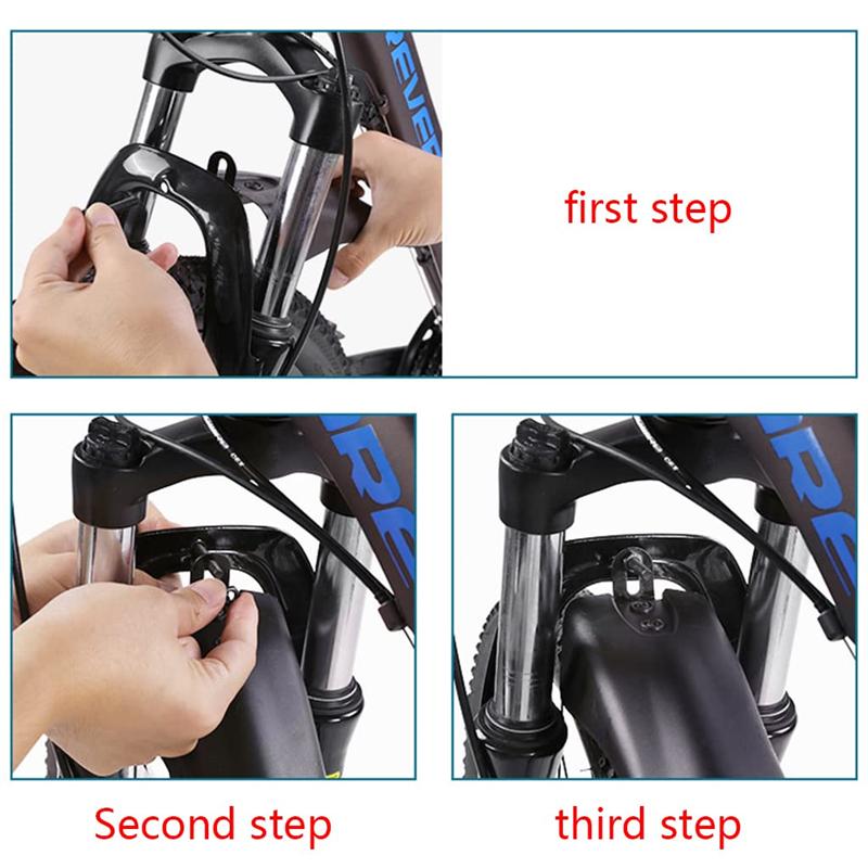 2pcs Bicycle Fender PP Soft Plastic Suitable Bicycles MTB DH Rear Shock BIKE Thicken Splash Protection Accessory