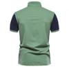 2024 Новая летняя лоскутная рубашка-поло для мужчин, брендовые качественные бейсбольные мужские поло с короткими рукавами