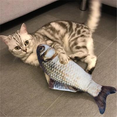 Игрушка для кошек, имитация рыбы, игрушка для обучения и развлечения, игрушка для рыб, плюшевая мягкая игрушка, игрушка для жевания, подушка для кошек MintToy, забавная кошка