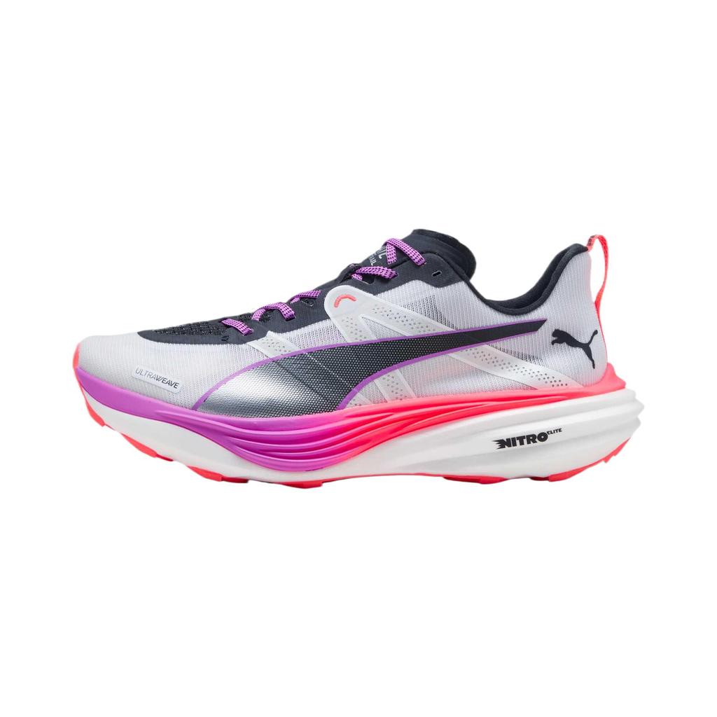 Puma Кроссовки мужские Deviate Nitro Elite Trail White Glowing Red Pure Magenta 310034-01