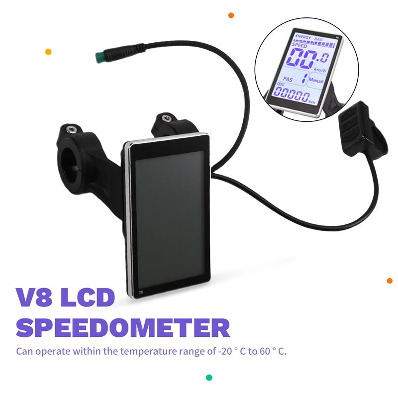 AUTO LCD Speed Meter Waterproof Screen Display Version For FATBIKE Accessories For OUXI V8 M5 Scooter Parts