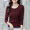 Spring and Autumn Women Can Be Worn Outside The Short Section of The Inner Long-sleeved T-shirt