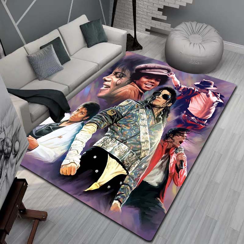 3D Модный Художественный Ковер MJ Майкл Джексон Король Поп-музыки для Спальни Гостиной Дивана Дома, Большой Детский Нескользящий Напольный Коврик