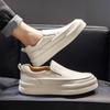 Thick Bottom Mens Loafers Genuine Leather Casual Shoes Breathable Men Sneakers Light Outdoor Walking Flats Leisure Walk Footwear