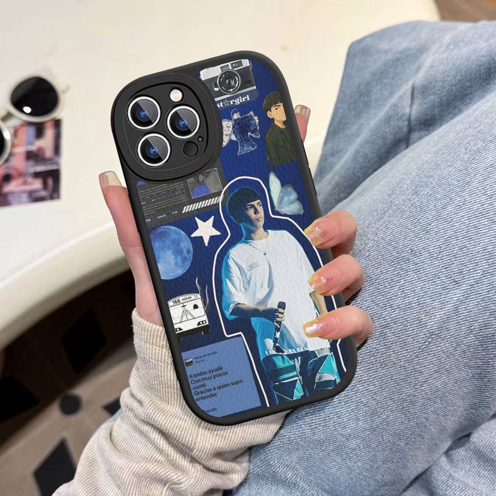 Чехол для телефона Singer M-Milo J для iPhone 16 15 14 13 12 11 Pro Max Plus Кожаный Мягкий Чехол