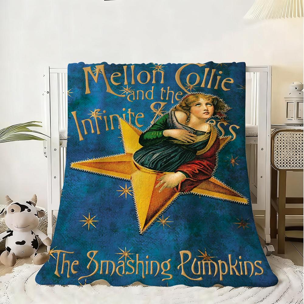 Band The Smashing Pumpkins Throw Kid-Friendly Flannel Throw Blanket Soft Warm Anti-Static Washable All Season