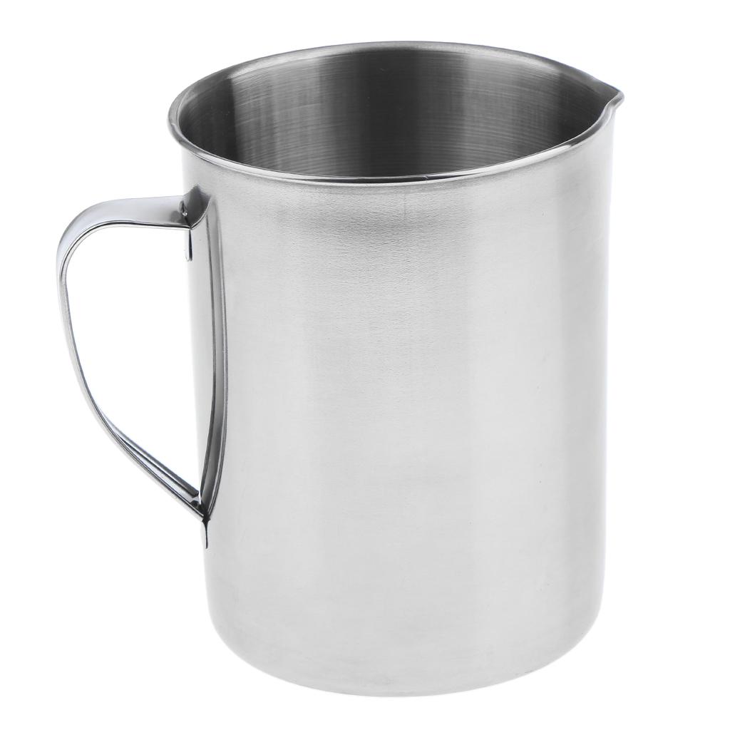 2pcs Stainless Steel Measuring Jug Cup Cooking Bakery 1000ml
