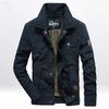 Spring Lapel Washed Men's Jacket Large Size Windproof Casual Jacket