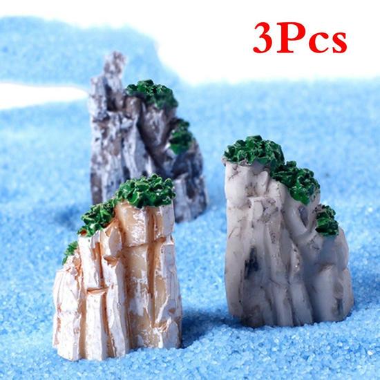 Садовые украшения 3 шт./компл. мини-горные миниатюрные игрушки бонсай орнамент завод