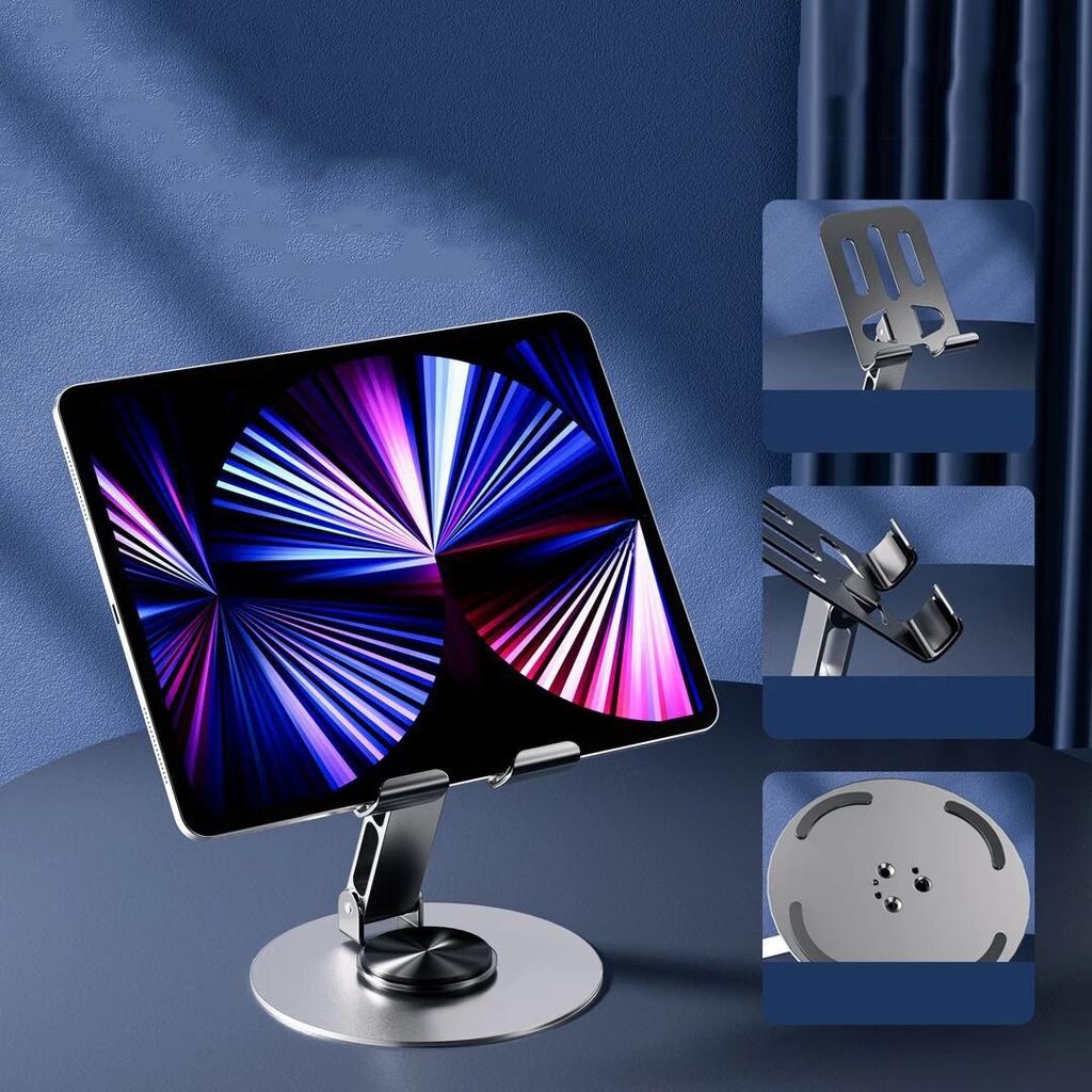 Full Metal Folding 360 ° Rotating Desktop Phone Holder Stand ForUniversal Portable  Metal Stand