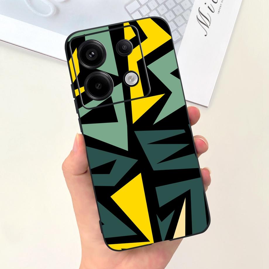 For Poco X6 Pro Case X6Pro Bumper TPU Silicone Soft Shockproof Back Cover for Xiaomi Poco X6 Pro Case Funda Jelly Fashion Print