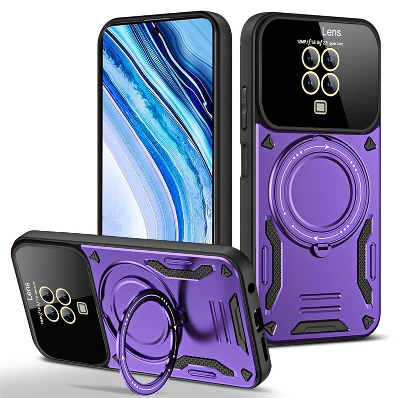 For Xiaomi Redmi Note 9 Pro Case Car Magnetic Holder Armor Cover for Xiaomi Redmi Note 9S Note9 9Pro Camera Protection Coque